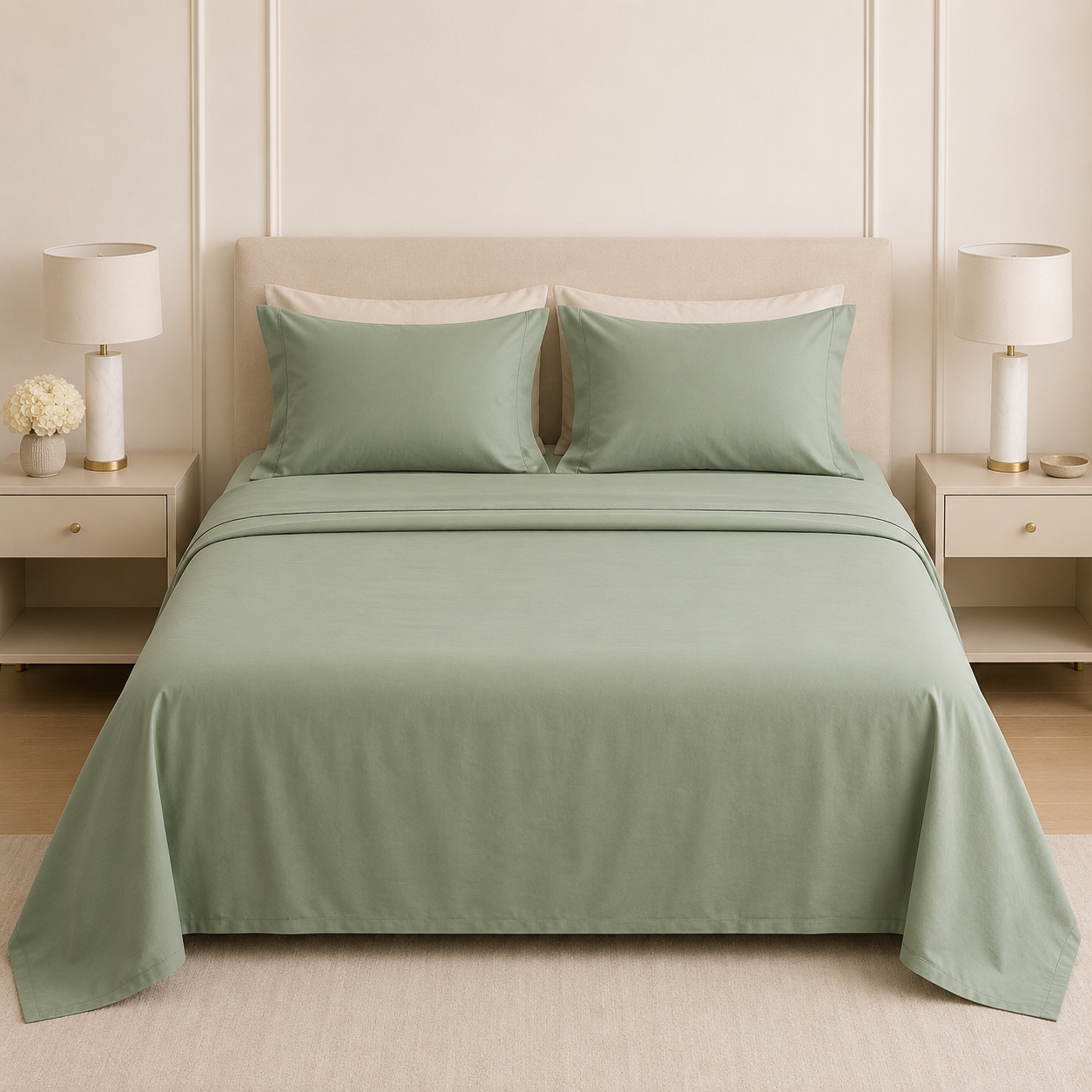 Jumbo Plain Bedsheet Set – Soft & Elegant Everyday Comfort 120 x 108 inch Product Code :- 55B125RKEH