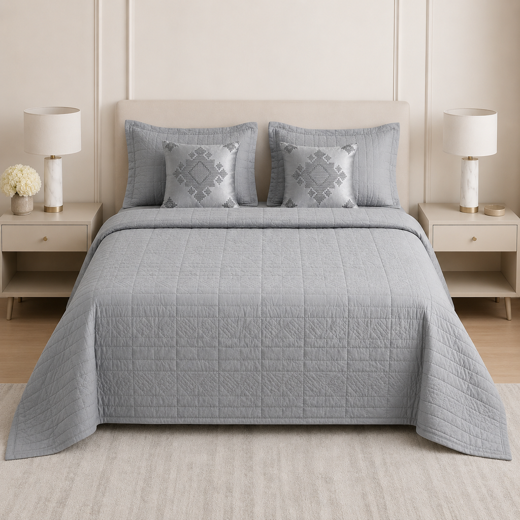 ✨Regal Touch Quilted Bedcovers Bedcover Set – 5 Piece Luxury Bedding Collection ✨Product Code :- 55B345RKEH