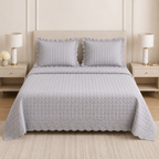 Chicken Lace Quilted Bedcover Set – 3 Piece (King Size 100 × 108 Inches) Product Code :- 55B325RKEH