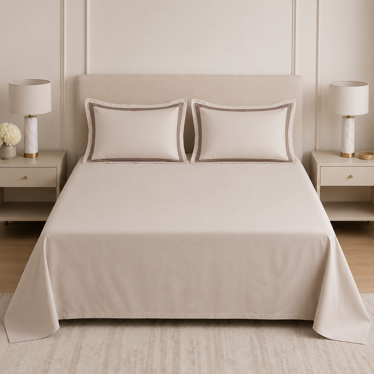300 TC Satin Bedsheet Set – Skin-friendly &amp; comfortable for daily use Product Code :- 55B185RKEH