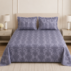 Cotton Printed Flat Bedsheet Set with 2 Pillow Covers Product Code :- 55B165RKEH
