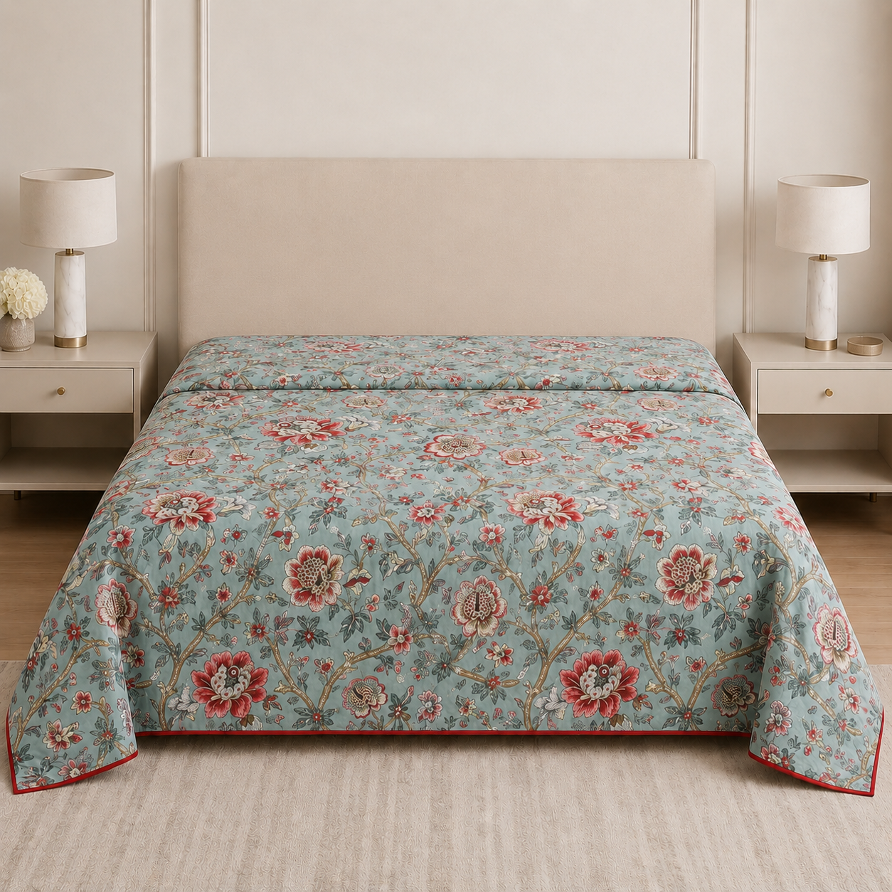 Mulmul Dohar – Pure Muslin Cotton Double Bed(300+ Thread Count) Product Code :- 55B129RKEH
