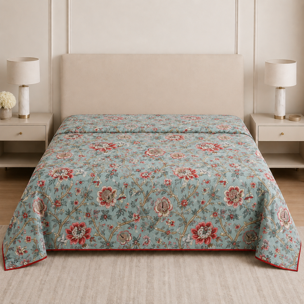 Mulmul Dohar – Pure Muslin Cotton Double Bed(300+ Thread Count) Product Code :- 55B129RKEH