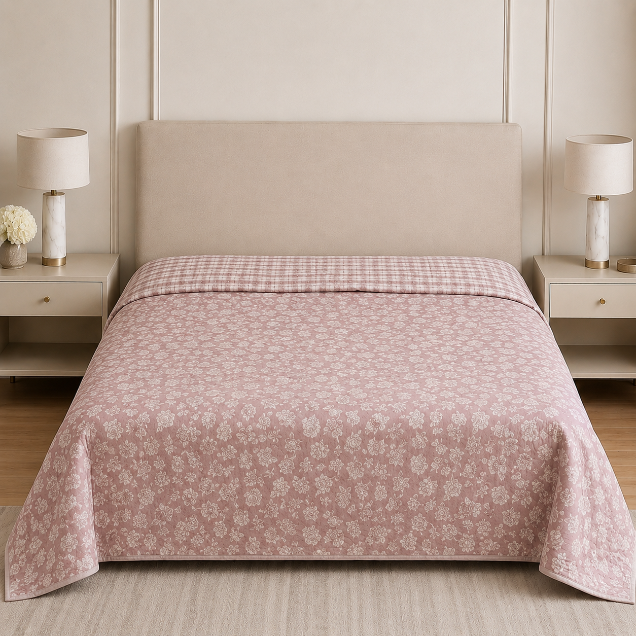 Double Reversible Muslin Dohar – 350 Thread Count | Premium Summer Comfort Product Code :- 55B155RKEH