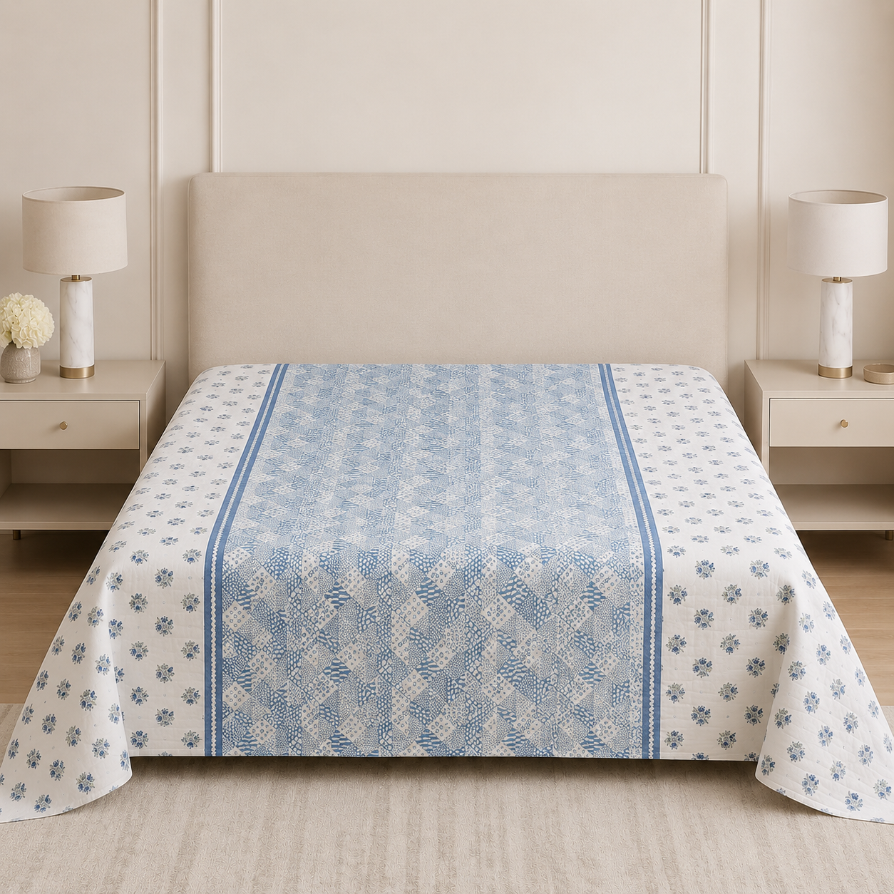 Double Muslin Reversible Dohar – 300 Thread Count | Premium Summer Comfort Product Code :- 55B149RKEH