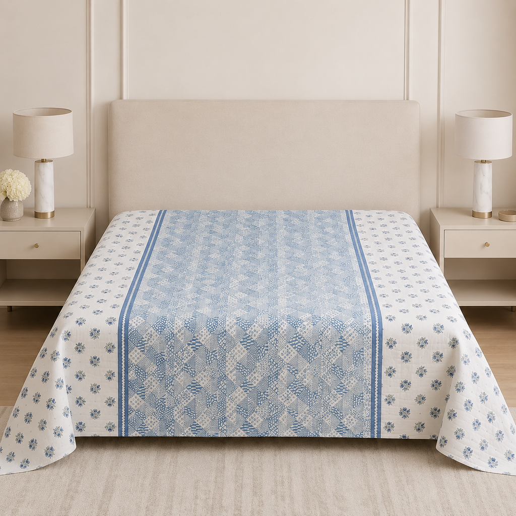 Double Muslin Reversible Dohar – 300 Thread Count | Premium Summer Comfort Product Code :- 55B149RKEH