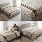 Reversible Cotton Dohar – Single Bed pair  (160 × 220 cm)