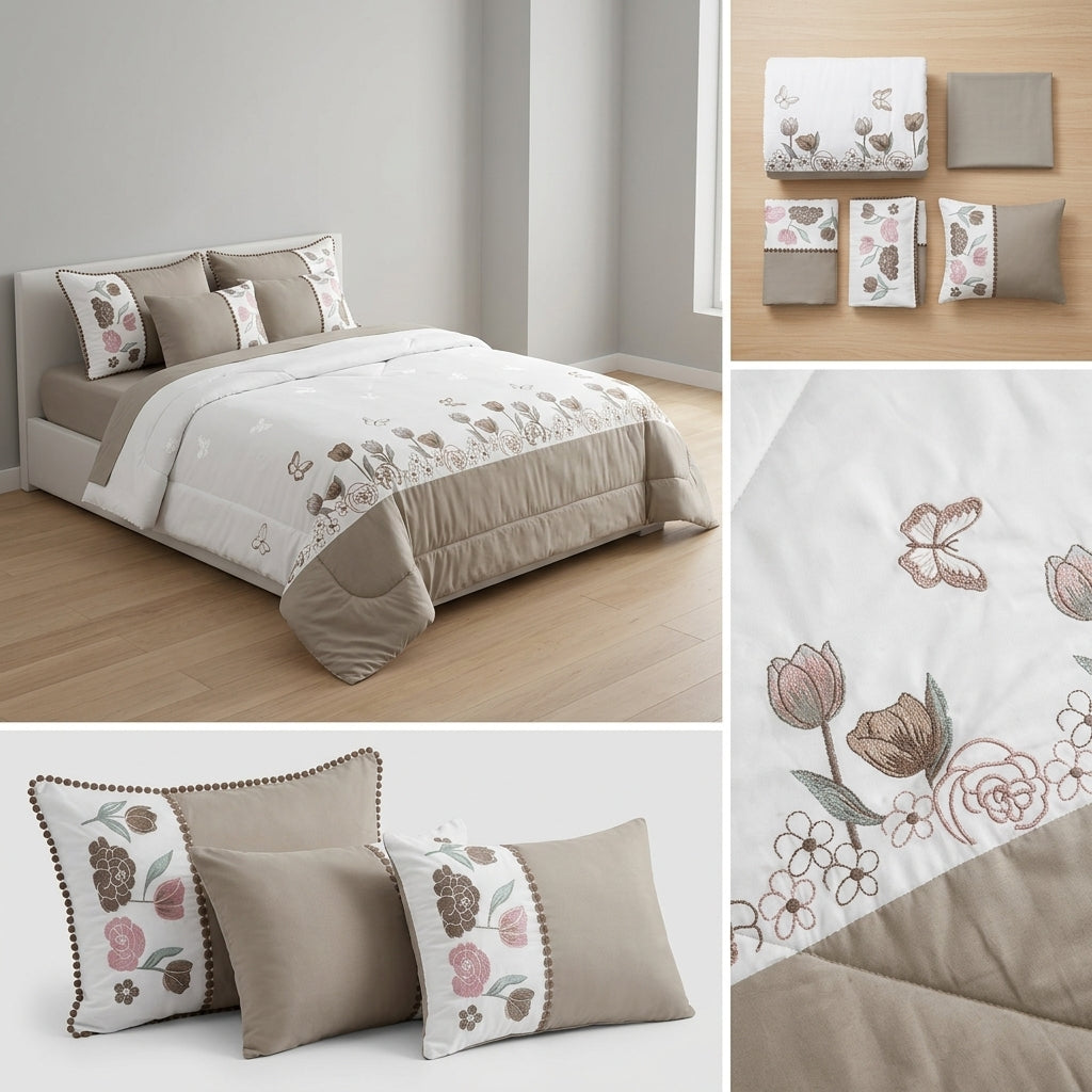 Summer 6 Pcs AC Comforter Set Product Code :- 55B298RKEH