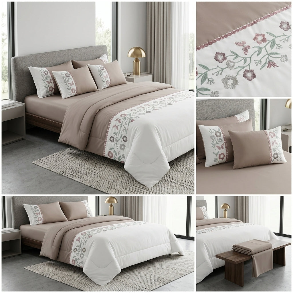 Summer 6 Pcs AC Comforter Set Product Code :- 55B298RKEH
