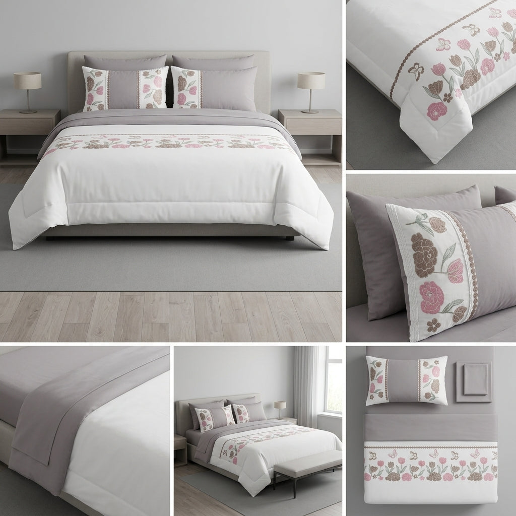 Summer 6 Pcs AC Comforter Set Product Code :- 55B298RKEH