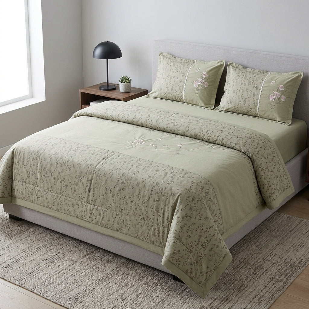 ✨  Luxury Fine Quality Pure Cotton  – 4 Piece Luxury Bedding Collection ✨