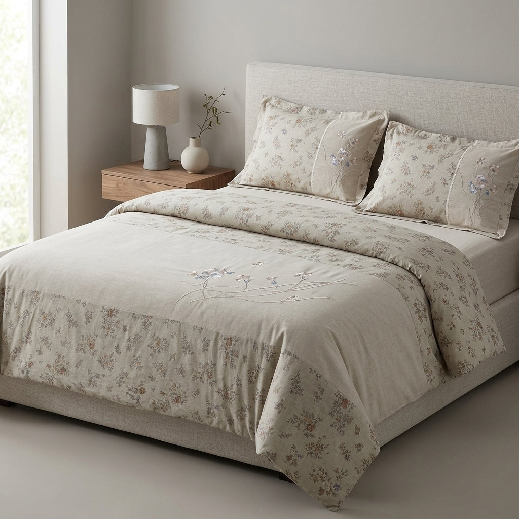 ✨  Luxury Fine Quality Pure Cotton  – 4 Piece Luxury Bedding Collection ✨