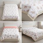 Floral  Lace Comforter – Single Bed Size (160 × 220 cm) 🌸