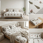 Percale Cotton 350 Thread Count Bedsheet Set – Super King Size (109 x 109 inches)