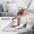 2-in-1 Couple Pillow – Convertible Twin Pillow Design