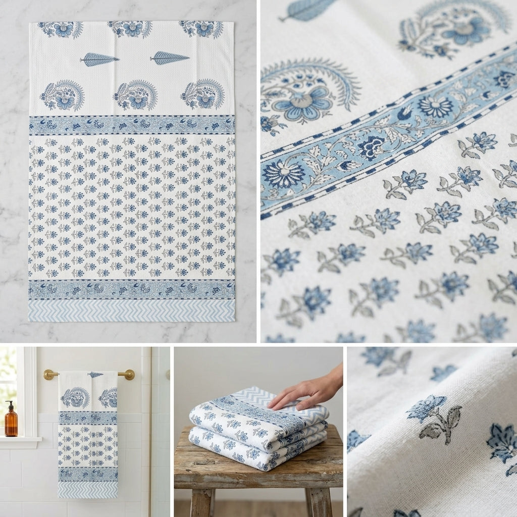 Waffle Cotton Bath Towel – 61 x 29 Inches