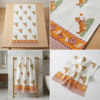 Waffle Cotton Bath Towel – 61 x 29 Inches