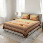 Digital Printed Bedsheet Set – King Size (3 Pieces)