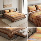 Digital Printed Bedsheet Set – King Size (3 Pieces)