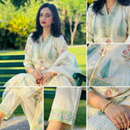 Gul shabnam 3-Piece Stitched Suit ⭐