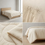 Soft Cotton Comforter with Swarovski Butterfly Design- King Size