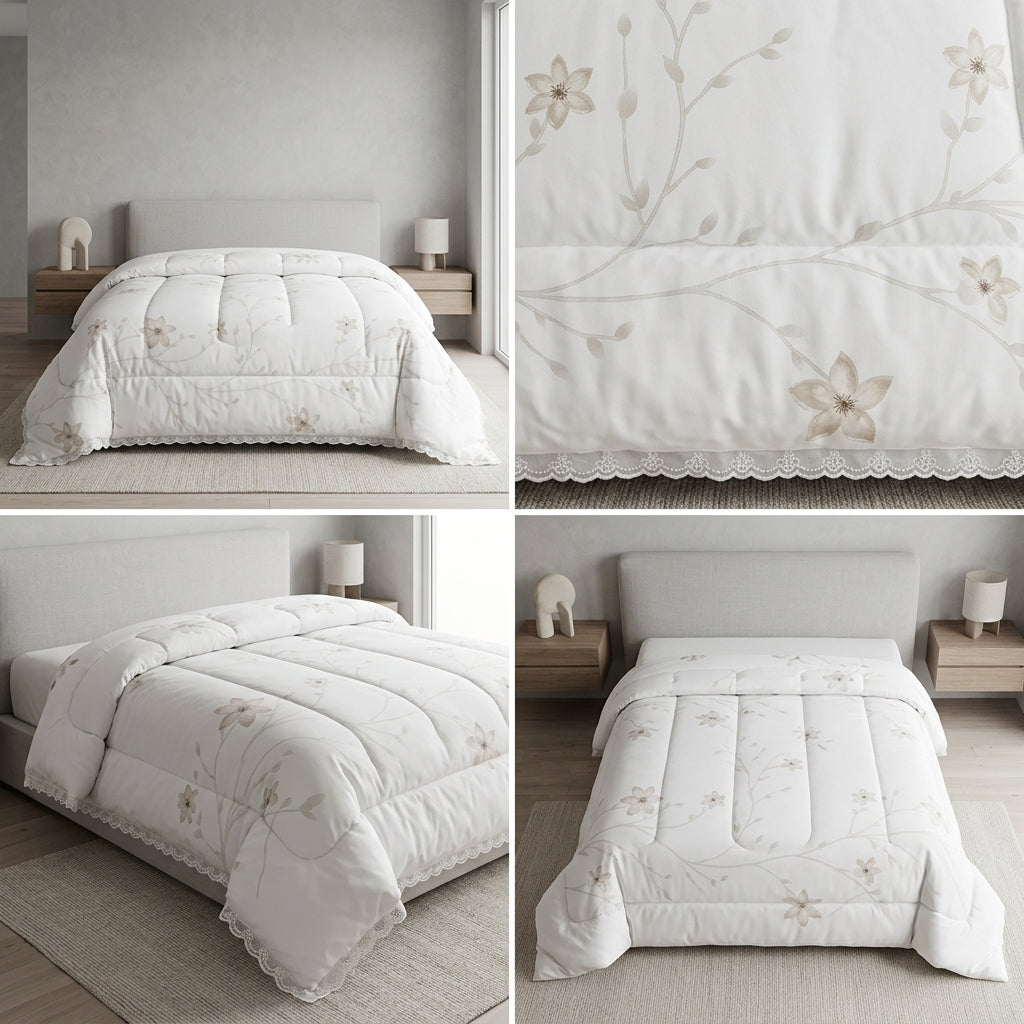 Premium  English Floral Print Printed Comforter | Double bed