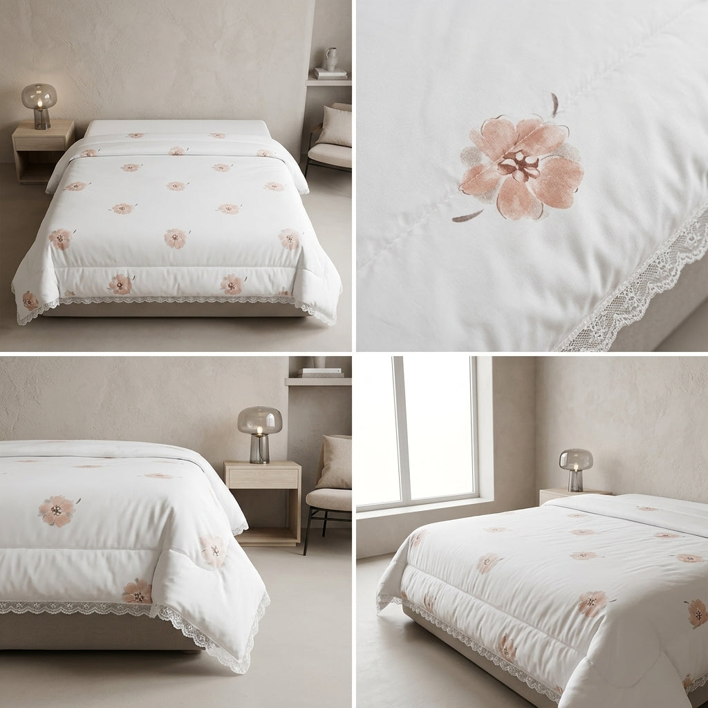 Premium  English Floral Print Printed Comforter | Double bed