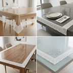 Transparent Dining Table Cover – 60 × 80 Inches