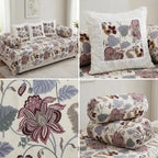 🌸 Elegant Floral Diwan Set – 8 Piece Collection