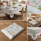 Elegant Floral Dining Table Cover – 6 Seater (60 x 90 Inch)