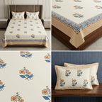 Cotton Double Bedsheet Set – 108 x 108 Inches