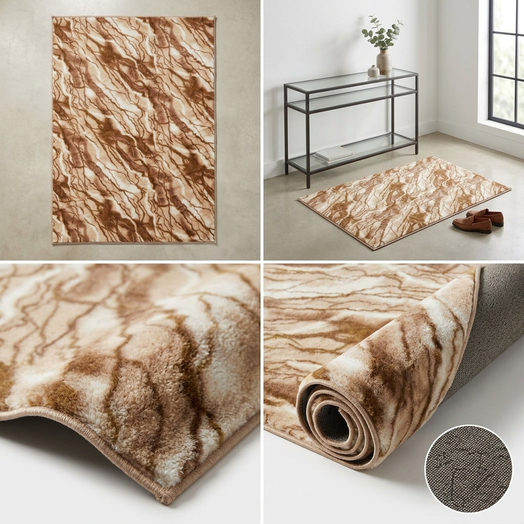 Marble Design Soft Carpet 6 x 4 Feet