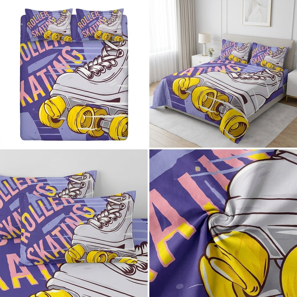 Kids Digital Printed Bedsheet Set – King Size (108 x 108 Inches)
