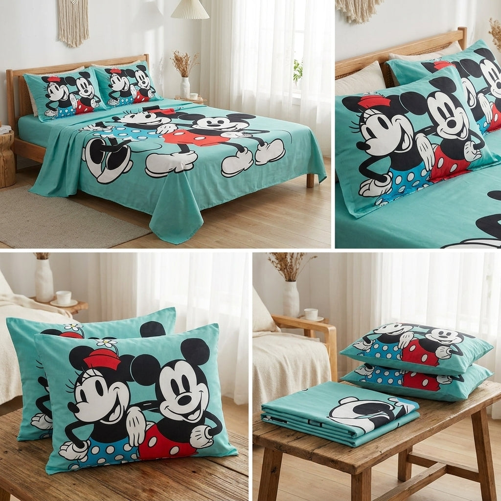 Kids Digital Printed Bedsheet Set – King Size (108 x 108 Inches)