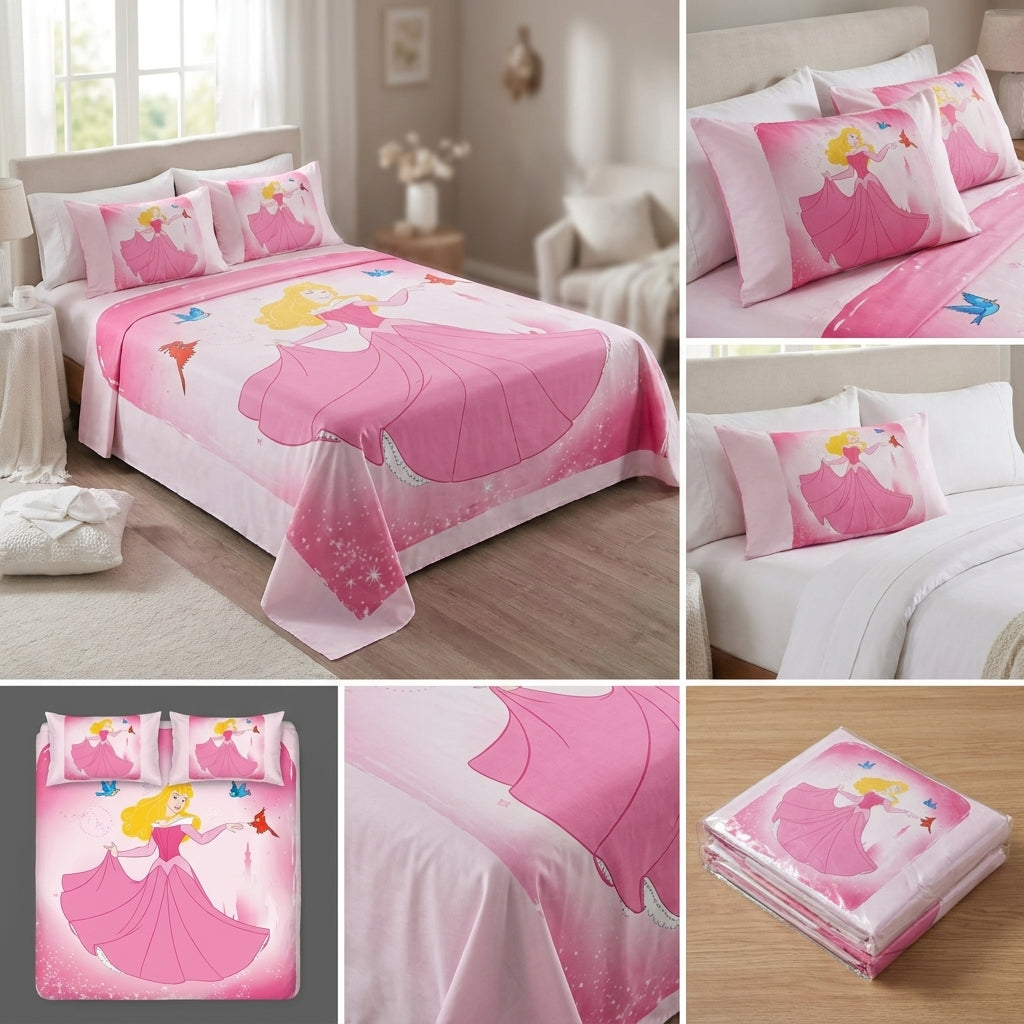 Kids Digital Printed Bedsheet Set – King Size (108 x 108 Inches)