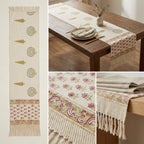Jute Table Runner with Tassels – 16 × 72 Inches