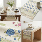 Jute Table Runner with Tassels – 16 × 72 Inches