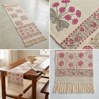 Jute Table Runner with Tassels – 16 × 72 Inches