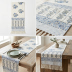 Jute Table Runner with Tassels – 16 × 72 Inches