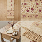 Jute Table Runner with Tassels – 16 × 72 Inches