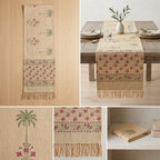 Jute Table Runner with Tassels – 16 × 72 Inches