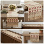 Jute Table Runner with Tassels – 16 × 72 Inches