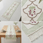 Jute Table Runner with Tassels – 16 × 72 Inches