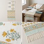Jute Table Runner with Tassels – 16 × 72 Inches