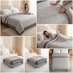 Jasmine Embroidery Reversible AC Comforter – Double Bed