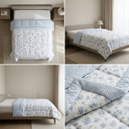 Reversible Comforter – Set Of 2 Single Bed Size (160 × 220 cm) 🌿