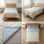 Reversible Comforter – Set Of 2 Single Bed Size (160 × 220 cm) 🌿