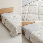 Reversible Comforter – Set Of 2 Single Bed Size (160 × 220 cm) 🌿
