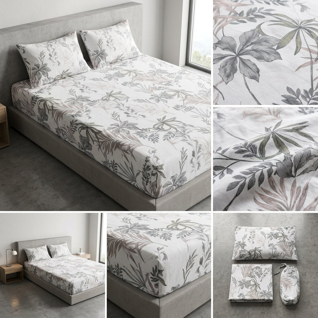 Classical Design Elastic/Fitted Bedsheets Pure Mulmul Cotton 108 BY 108 Inch Product Code :- 55B135RKEH