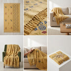✨ Khadi Sofa Throw – Handcrafted Elegance for Your Living Space ✨